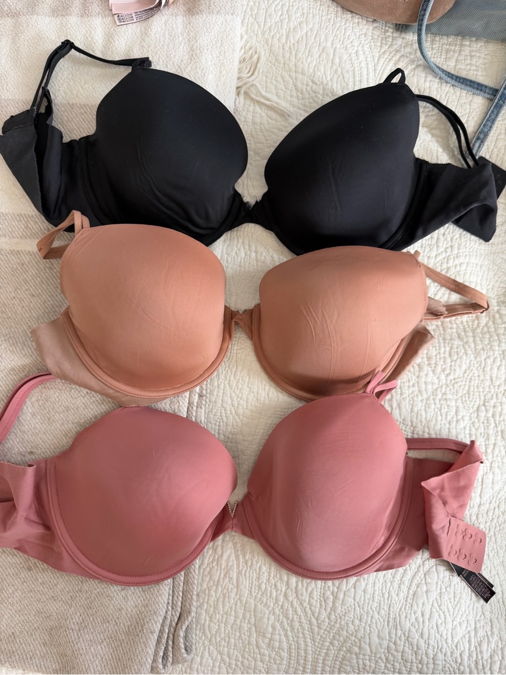 Set of 3 Victoria’s Secret Sexy Illusions/Love Cloud Bras 32DDD